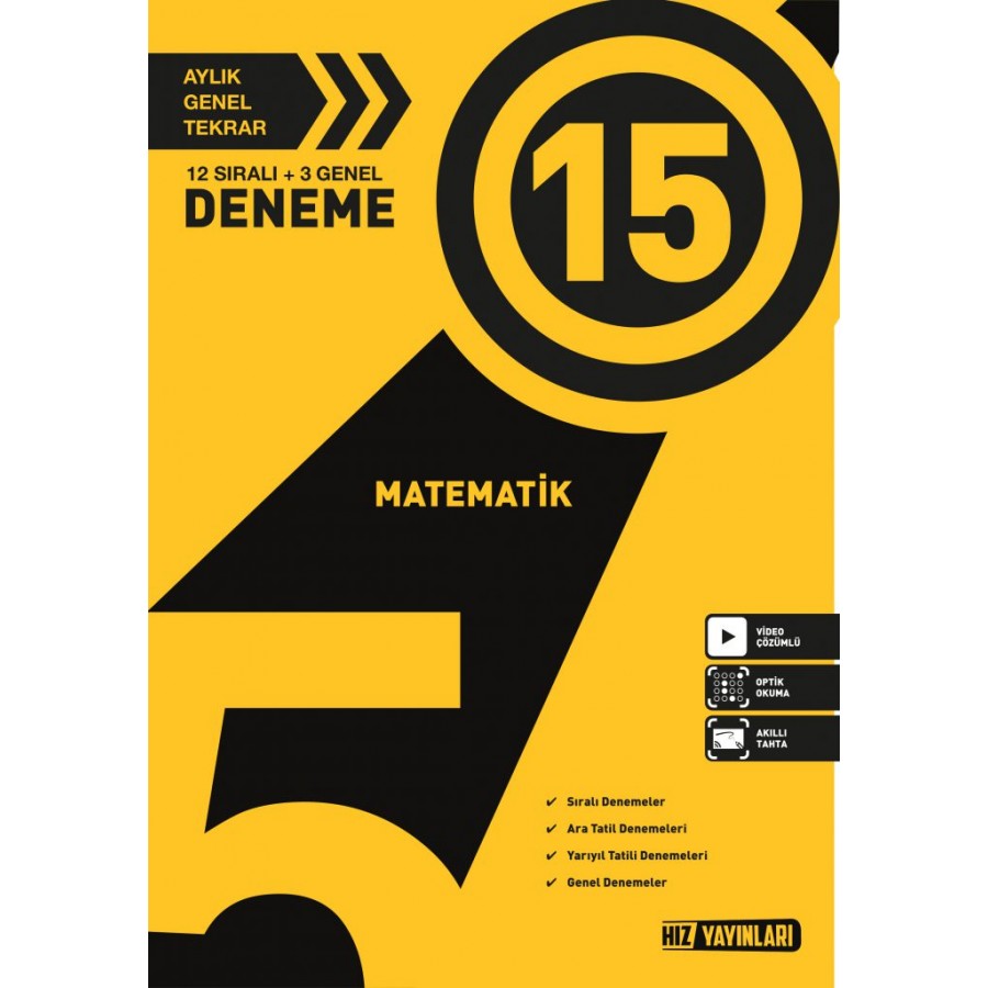 HIZ 5. Sınıf Matematik 15'li Deneme 